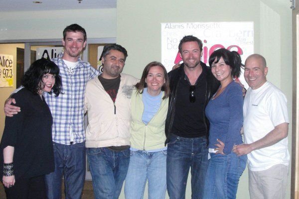 Hugh Jackman with a fan